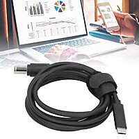 Type‑C to DC Cable,7.4x0.6MM Compact DC Power Cable Flexible Fast Charging Cord Plug and Play for Laptop ,Computer Type‑C to DC Cable,7.4x0.6MM Compact DC Power Cable Flexible Fast Charging Cord Plug and Play for Laptop ,Computer