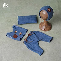 Denim Style Romper - Newborn