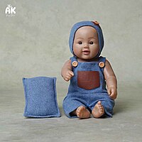 Denim Style Romper - Newborn
