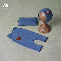 Denim Style Romper - Newborn