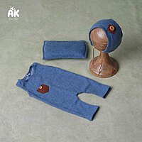 Denim Style Romper - Newborn