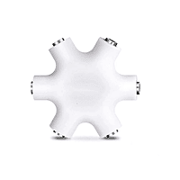 Audio Splitter 1X5 Hexagon Earphone Adaptor with 3.5mm cable Compatible with iOS & Android