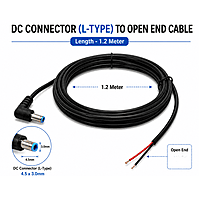 DC Cable Wire (4.5x3.0mm) L Shape For HP Laptop Adapter -1.2m