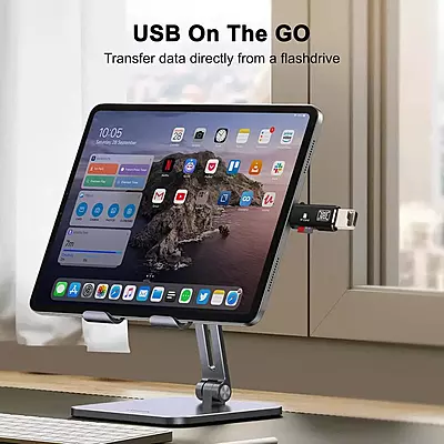 2-in-1 Type-C OTG Adapter with USB-A Female & TF Card Reader – 5Gbps USB-C to USB + MicroSD Card Adapter for Laptop, PC & Smartphones