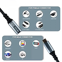 USB C Extension Cable 3.1 (Male to Female) | 10Gbps, 4K UHD | Type-C Extender for MacBook, iPad, Dell XPS, Nintendo Switch & More
