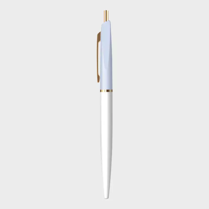 Anterique | Ballpoint Pen | 0.5mm | Black Ink | UBB Aqua Blue | Snow White | BP1-ABXSW