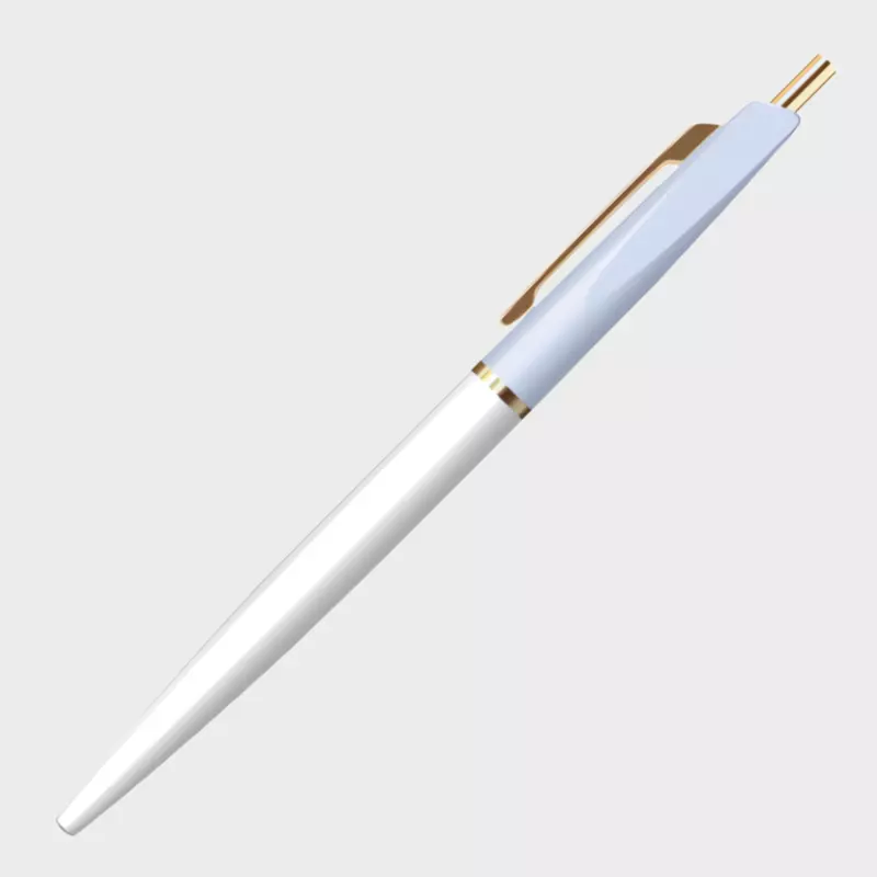 Anterique | Ballpoint Pen | 0.5mm | Black Ink | UBB Aqua Blue | Snow White | BP1-ABXSW