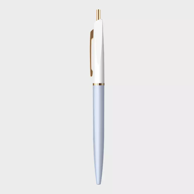 Anterique | Ballpoint Pen | 0.5mm | Black Ink | UBB Snow White | Aqua Blue | BP1-SWXAB