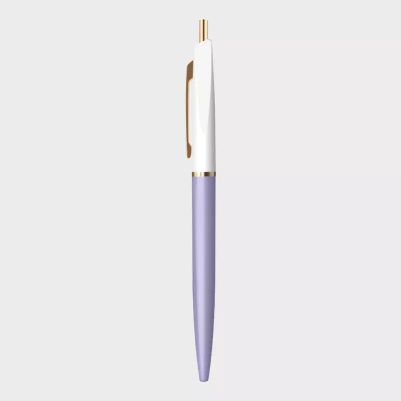 Anterique | Ballpoint Pen | 0.5mm | Black Ink | UBB Snow White | Lavender | BP1-SWXLV