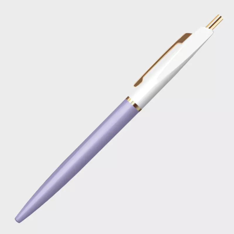Anterique | Ballpoint Pen | 0.5mm | Black Ink | UBB Snow White | Lavender | BP1-SWXLV