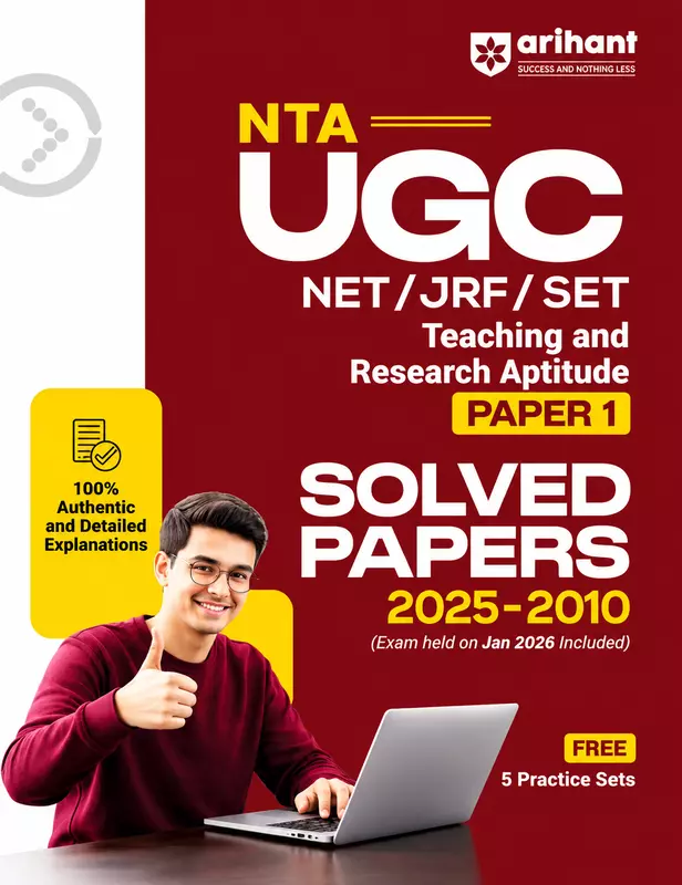 Arihant NTA UGC Net Paper 1 SOLVED PAPERS English
