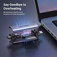 UGREEN 2-in-1 USB-C & USB 3.0 Card Reader – SD & TF Support | High-Speed Data Transfer