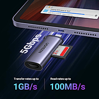 UGREEN 2-in-1 USB-C & USB 3.0 Card Reader – SD & TF Support | High-Speed Data Transfer