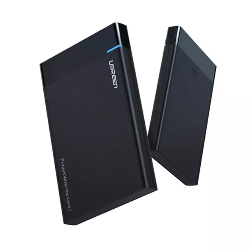 UGREEN 2.5-Inch SATA Hard Drive Enclosure – USB 3.0 | Tool-Free | HDD & SSD Case