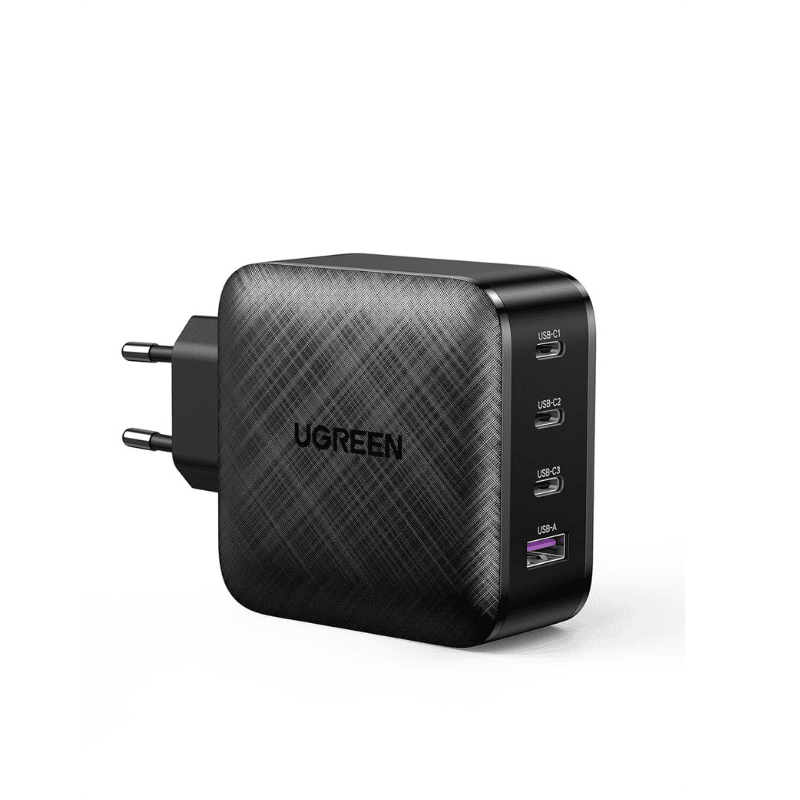 UGREEN 4-Port PD GaN Fast Charger – USB-C & USB-A | Power Delivery | Compact Design