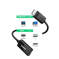 UGREEN DisplayPort to HDMI Adapter – Digital Video Converter | High-Definition Display Output