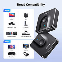 UGREEN HDMI Bi-Directional Switcher – 2-in-1-out / 1-in-2-out HDMI Switch