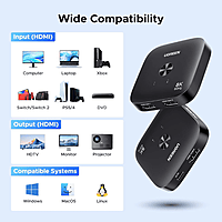 UGREEN HDMI Switcher 2-In-1-Out – Easy Source Switching | Plug & Play