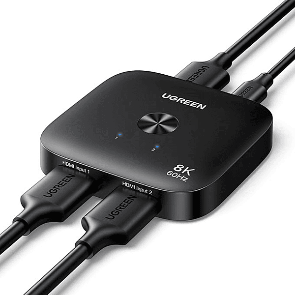UGREEN HDMI Switcher 2-In-1-Out – Easy Source Switching | Plug & Play