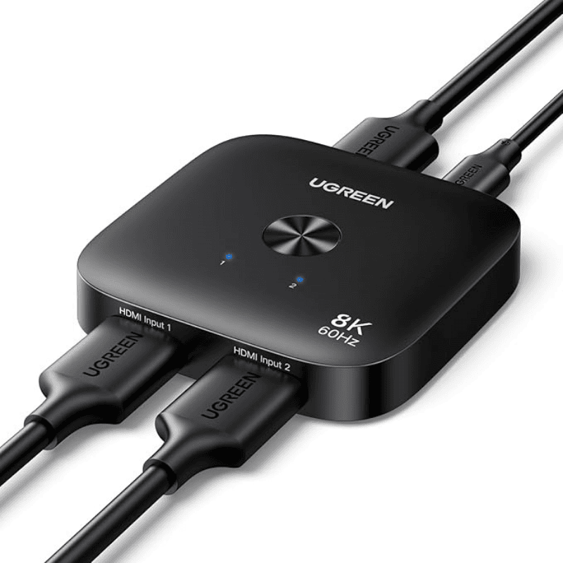 UGREEN HDMI Switcher 2-In-1-Out – Easy Source Switching | Plug & Play