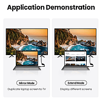 UGREEN HDMI to VGA Adapter – HDMI Source to VGA Display | Full HD 1080p Support