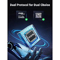 UGREEN M.2 NVMe & SATA SSD Enclosure – USB 3.2 High-Speed External Case |