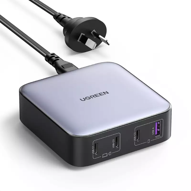 UGREEN Nexode 100W GaN Desktop Fast Charger – 4-Port USB Charger | GaN Technology