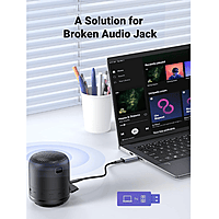 UGREEN USB 2.0 to 3.5mm Audio Adapter – External Sound Card | Plug & Play