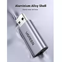 UGREEN USB 2.0 to 3.5mm Audio Adapter – External Sound Card | Plug & Play