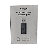 UGREEN USB 2.0 to 3.5mm Audio Adapter – External Sound Card | Plug & Play
