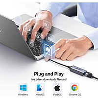 UGREEN USB-C Gigabit Ethernet Adapter – Wired Network LAN | Plug & Play