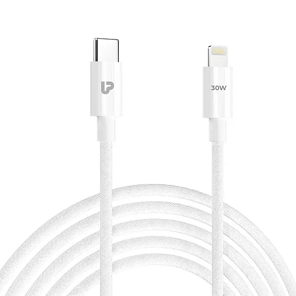 UltraProlink UL1230WHT-0100 - USB C to Lightning Cable Zap+30