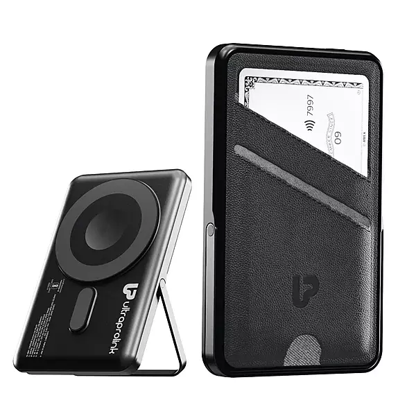 UltraProlink UM1128 - Juice-Up Swipe Magnetic Powerbank with Wallet (Black)