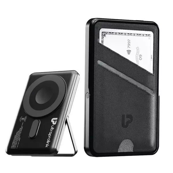 UltraProlink UM1128 - Juice-Up Swipe Magnetic Powerbank with Wallet (Black)