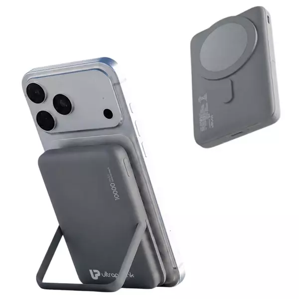 Ultraprolink UM1336 Juice-Up Mag 8 Magnetic Wireless Powerbank 10000mAh (Grey)