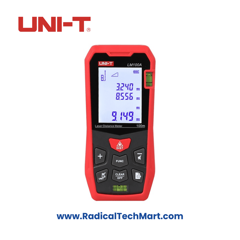 UNI-T LM100A 100m Laser Distance Meter with LCD Display and Multi-Measurement Modes