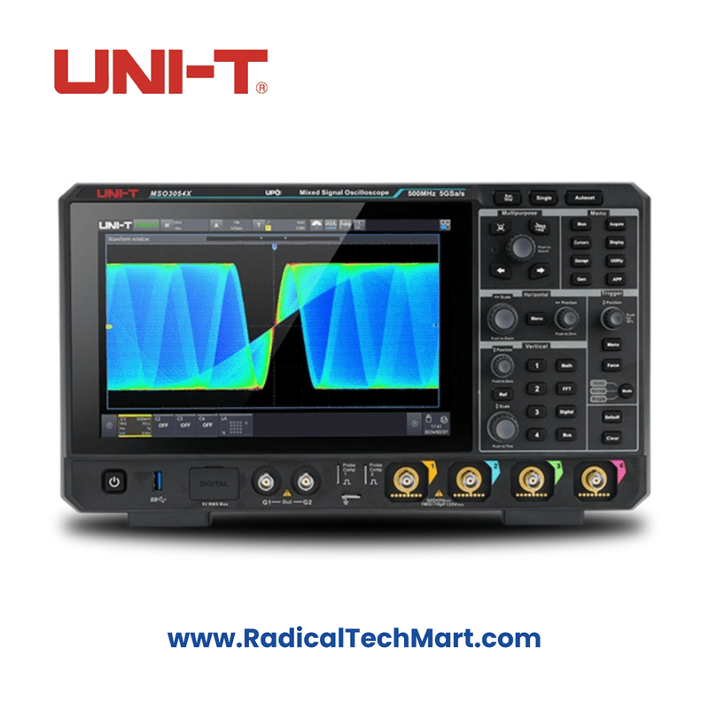 UNI-T MSO3034X 9-in-1 Mixed Signal Oscilloscope Front View