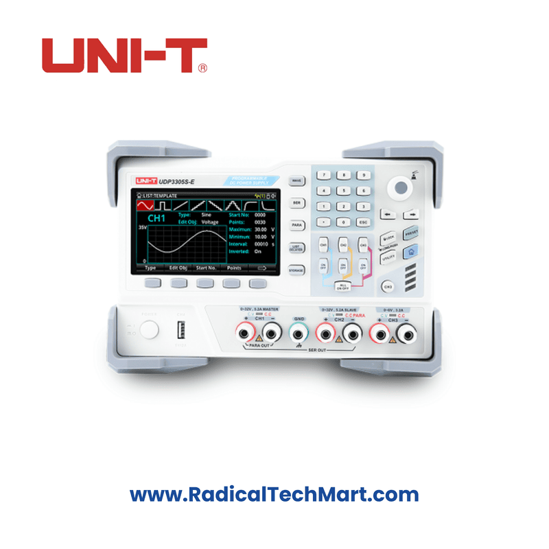 UNI-T UDP3305S-E Programmable DC Power Supply with 4 Channel Output and LCD Display