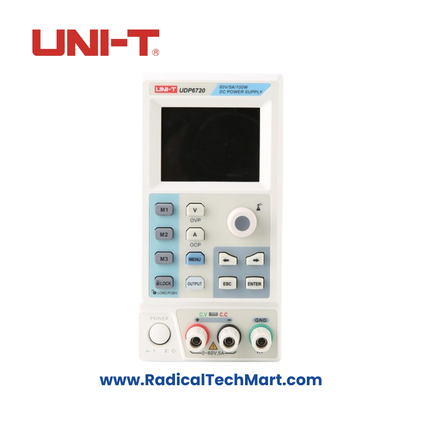 UNI-T UDP6720 Programmable DC Power Supply 60V 5A with LCD Display