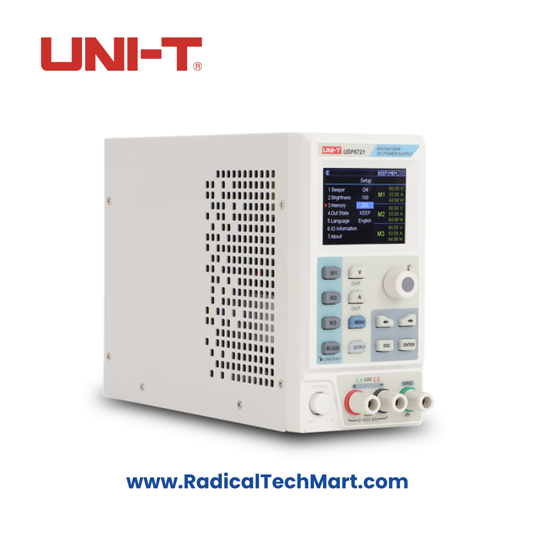 UNI-T UDP6721 Programmable DC Power Supply 60V 8A