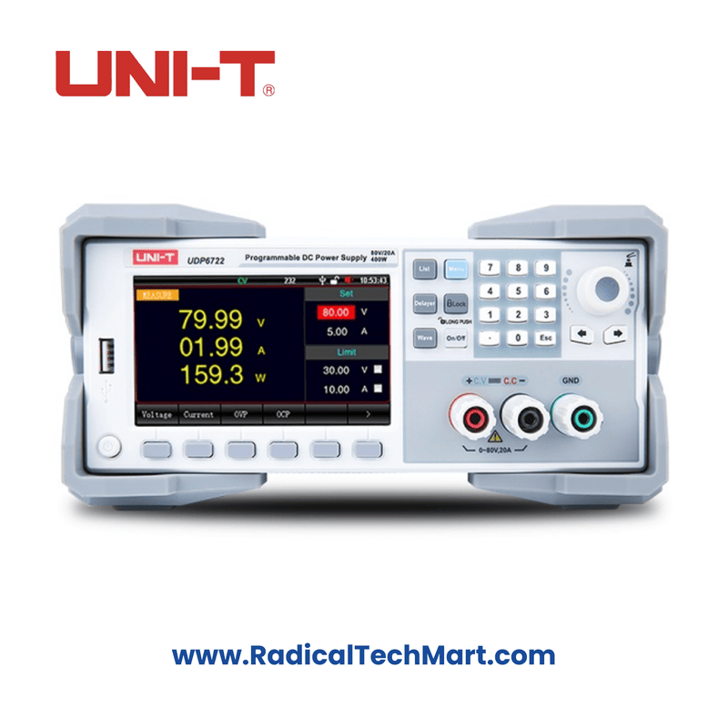 UNI-T UDP6722 Programmable DC Power Supply – 80V 20A with TFT LCD Display