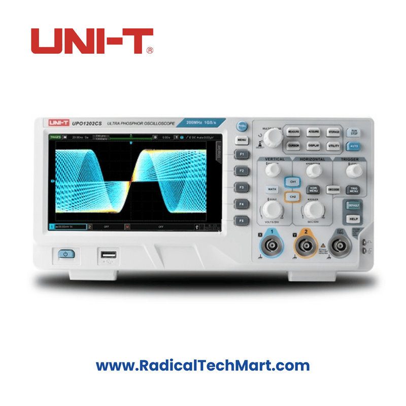 UNI-T UPO1202CS 2 Channel 200MHz Digital Phosphor Oscilloscope