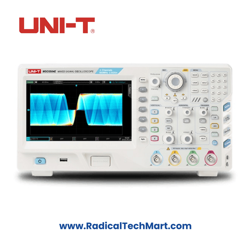 UNI-T UPO3354E 4-Channel 350MHz Digital Oscilloscope Front View