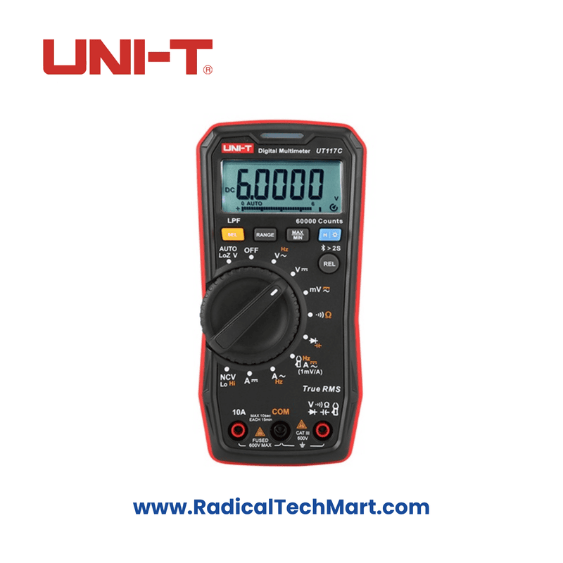 Uni-T UT117C High-Precision True RMS Multimeter – Front View