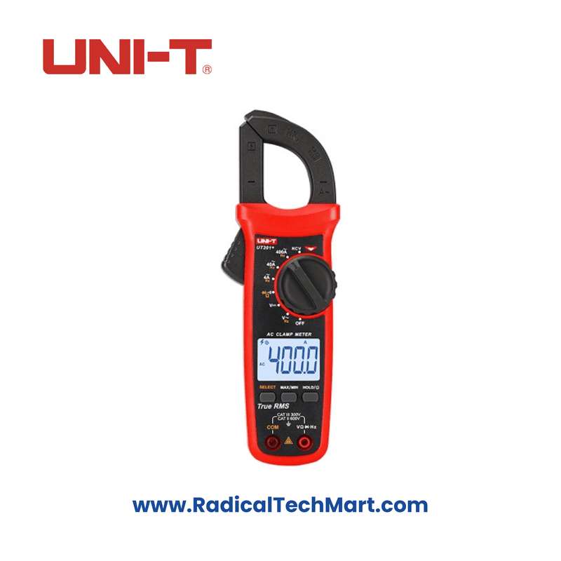 UNI-T UT201+ Digital Clamp Meter with Backlit LCD Display
