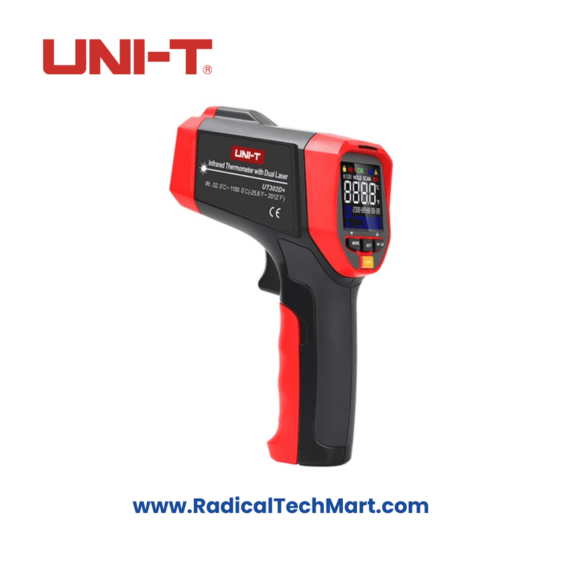 Uni-T UT302D+ Infrared Thermometer with Dual Laser and Backlit Display