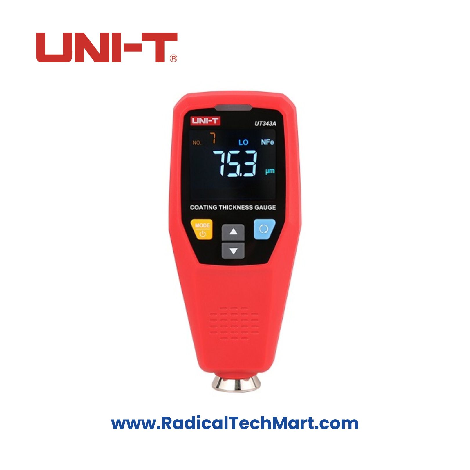UNI-T UT343A Coating Thickness Gauge for Ferrous and Non-Ferrous Metals