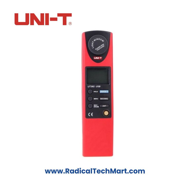 UNI-T UT382 Digital Lux Meter with USB and Data Logging