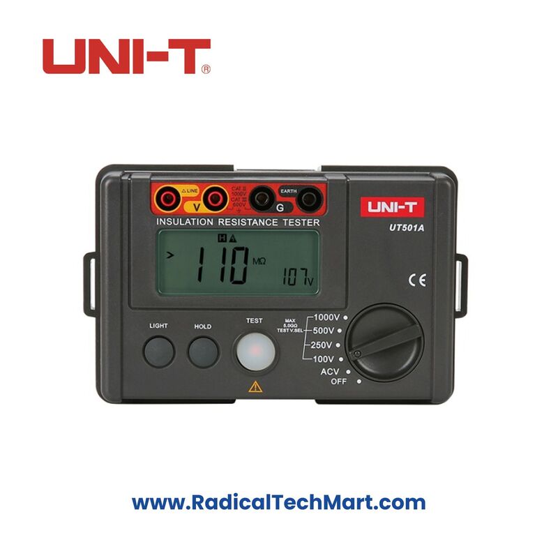UNI-T UT501A Digital Insulation Resistance Tester with Accessories