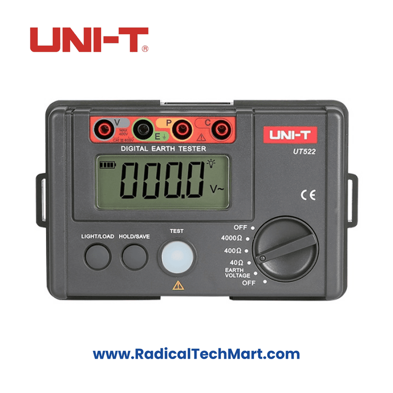 UNI-T UT522 Earth Resistance Tester with backlight display